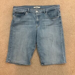 Levi's Light Blue Denim Jean Shorts/Jorts